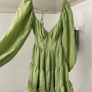 Princess Polly Green Mini Dress